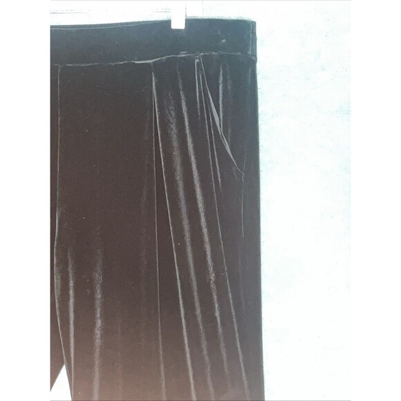 Express Womens Velvet Wide Leg Pants Size XL Whimsigoth Witchy Office Holiday - Picture 7 of 10